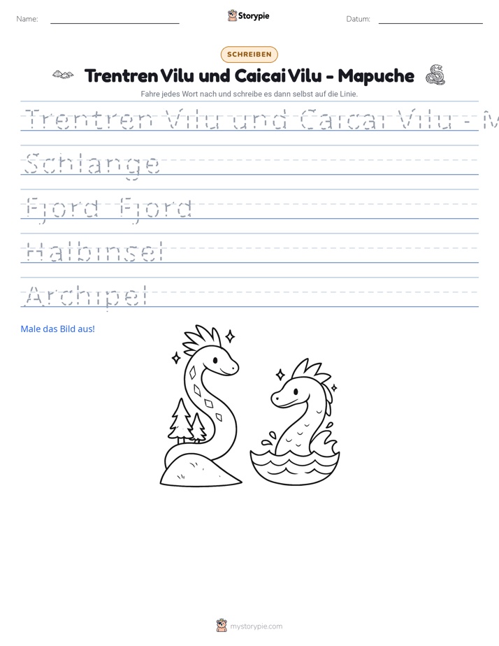 Schreibübung