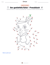 Der gestiefelte Kater - Französisch druckbare Arbeitsblatt Vorschau