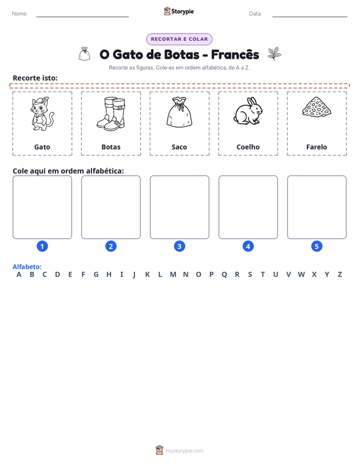 Recortar & Colar Alfabeto