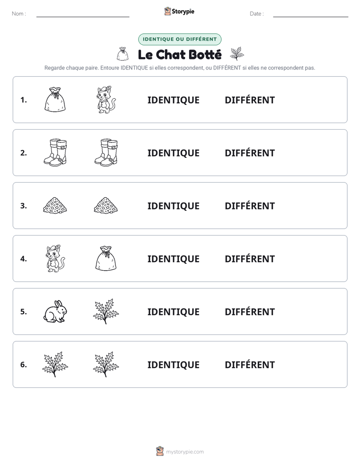 Identique ou Différent