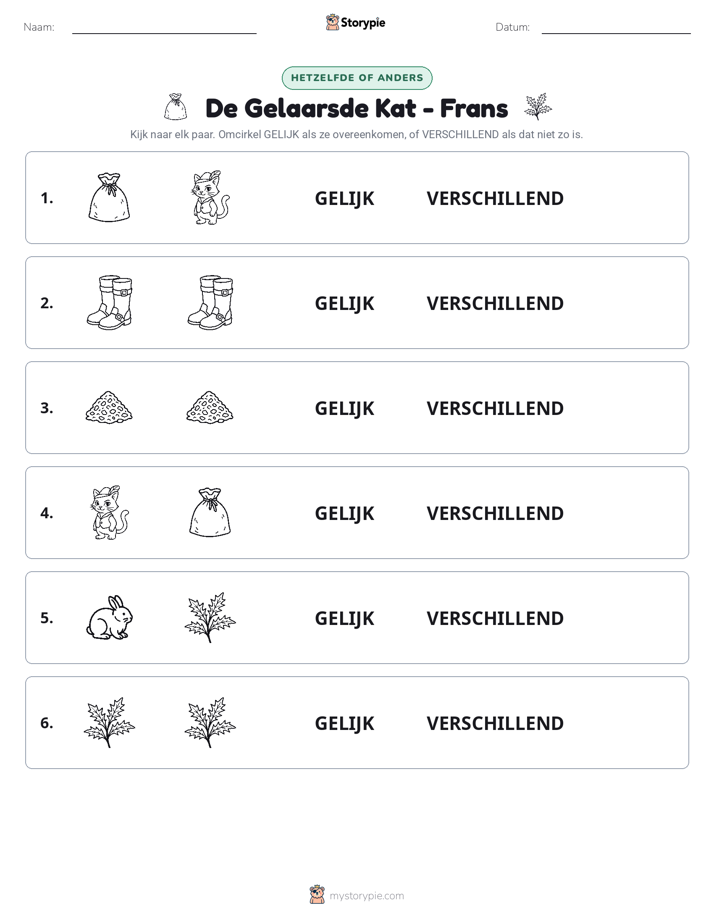 Zelfde of Verschillend