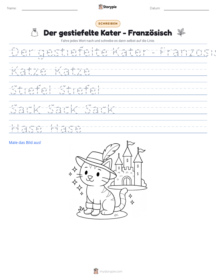 Schreibübung
