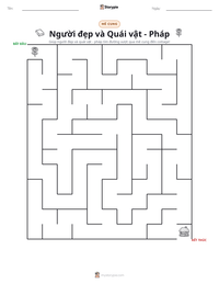 Xem trước tài liệu in sẵn Người đẹp và Quái vật - Pháp