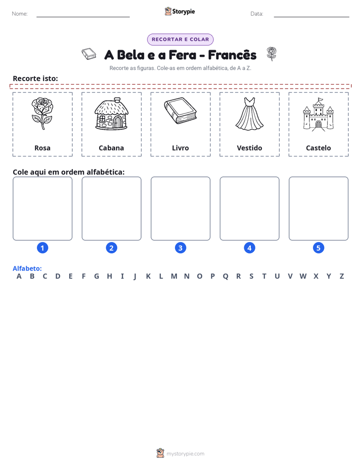 Recortar & Colar Alfabeto