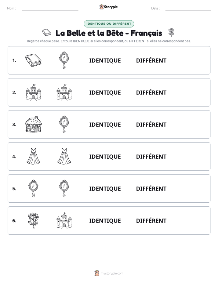 Identique ou Différent
