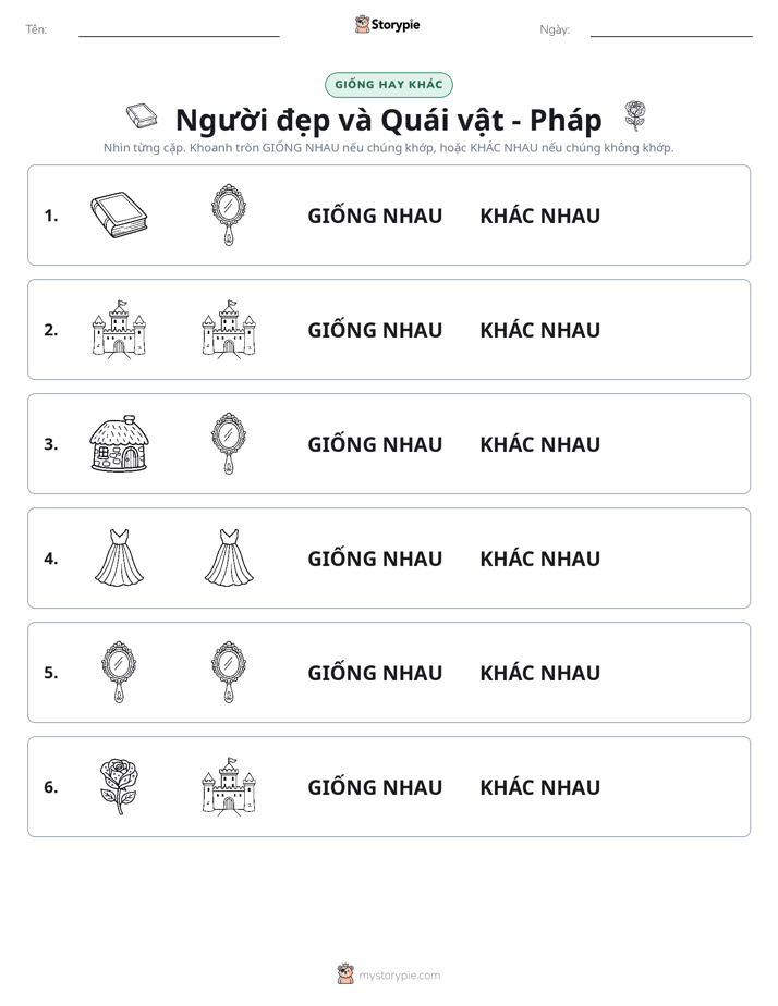 Giống Hay Khác