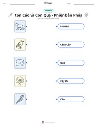 Xem trước tài liệu in sẵn Con Cáo và Con Quạ - Phiên bản Pháp