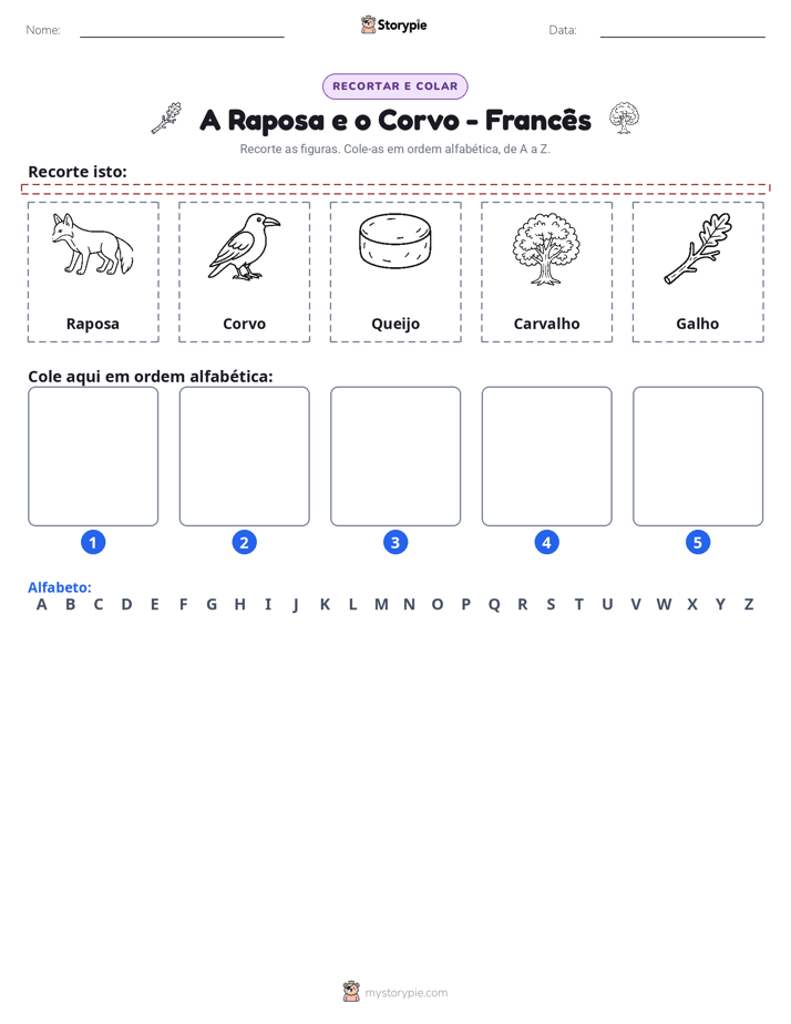 Recortar & Colar Alfabeto
