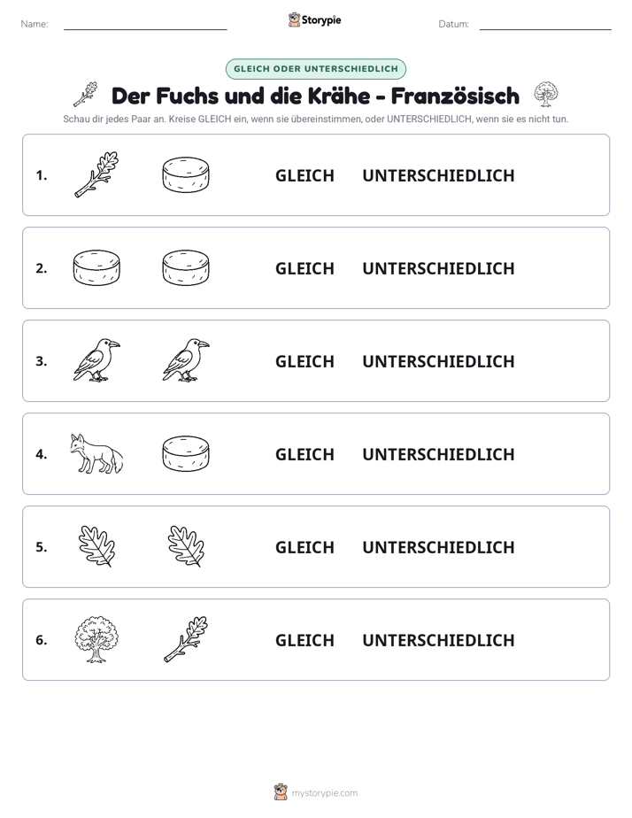 Gleich oder Anders