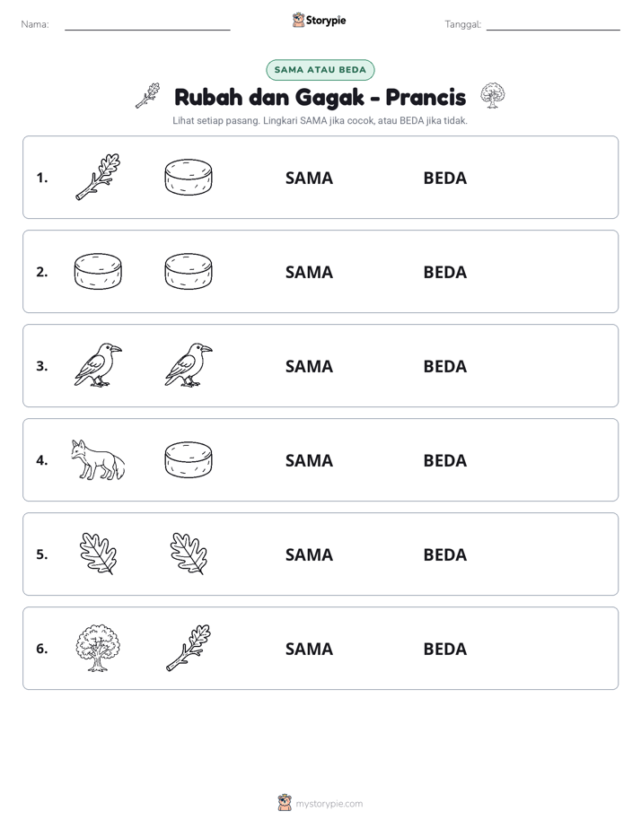 Sama atau Berbeda