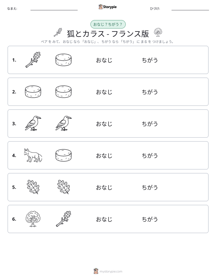 同じか違うか