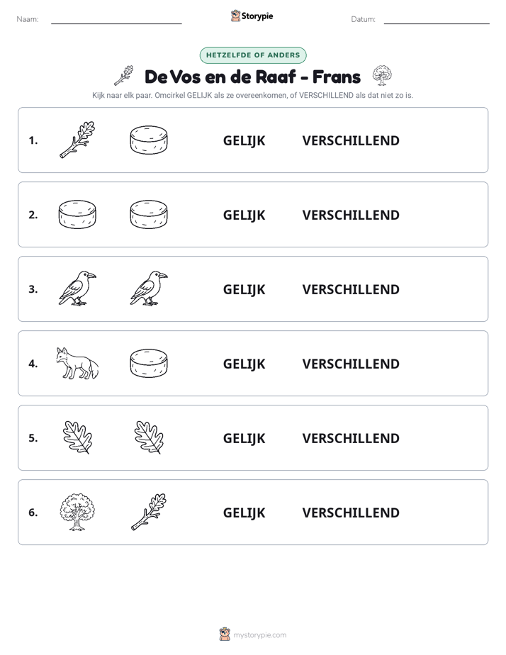 Zelfde of Verschillend