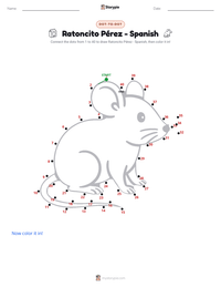 Ratoncito Pérez - Spanish printable worksheet preview