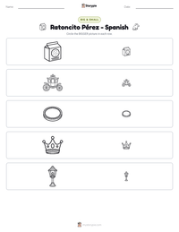 Ratoncito Pérez - Spanish printable worksheet preview