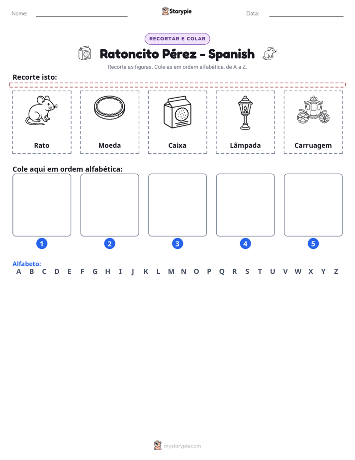 Recortar & Colar Alfabeto