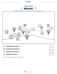 Aperçu de la feuille de travail imprimable Rübezahl
