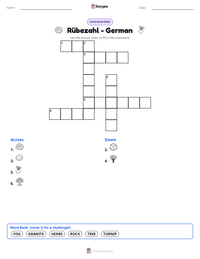 Rübezahl - German printable worksheet preview