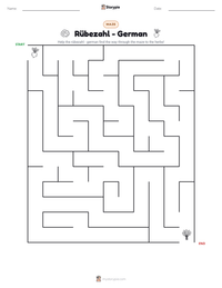 Rübezahl - German printable worksheet preview