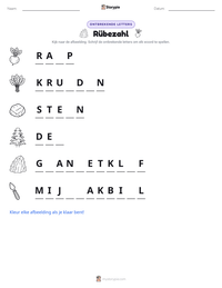 Rübezahl afdrukbare werkblad voorbeeld
