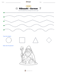 Rübezahl - German printable worksheet preview