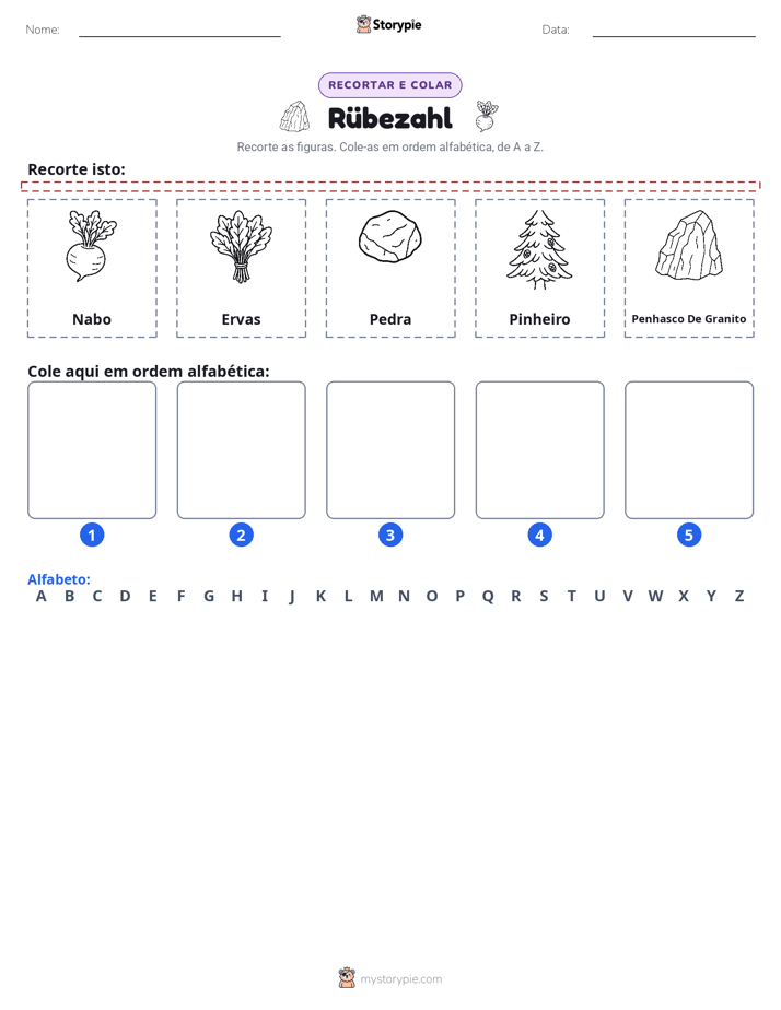 Recortar & Colar Alfabeto