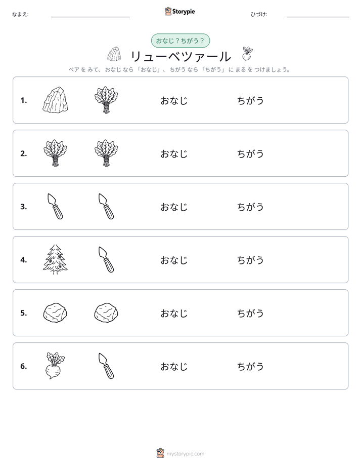同じか違うか