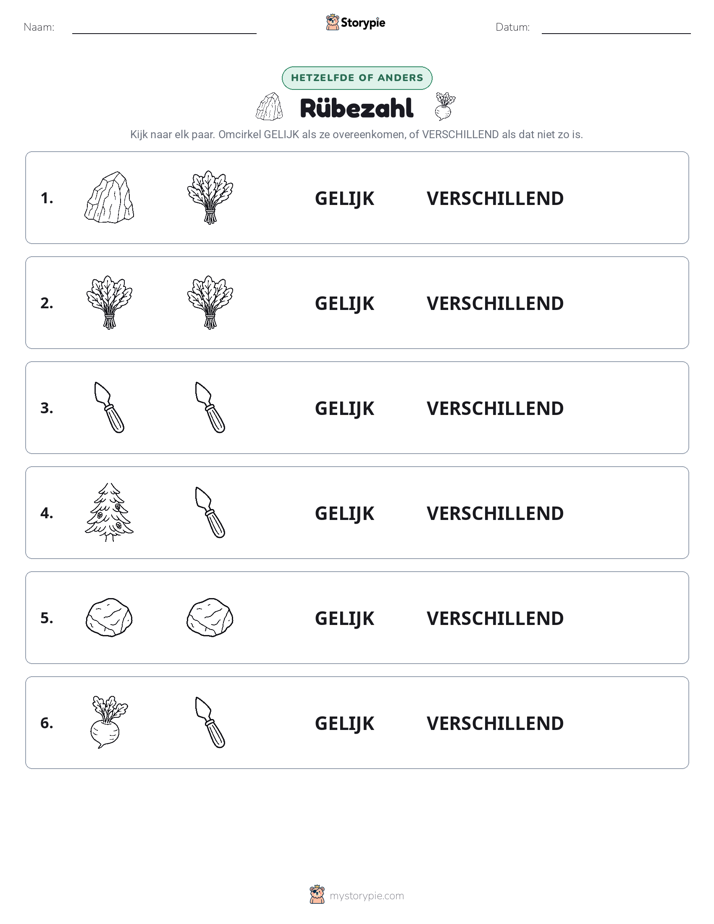 Zelfde of Verschillend