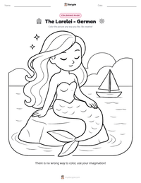 The Lorelei - German printable worksheet preview