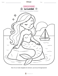 Anteprima della scheda stampabile di La Lorelei