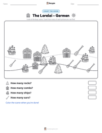 The Lorelei - German printable worksheet preview