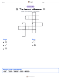 The Lorelei - German printable worksheet preview