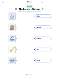 The Lorelei - German printable worksheet preview