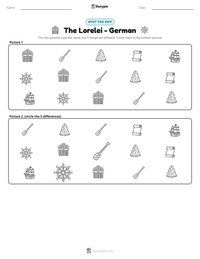 The Lorelei - German printable worksheet preview