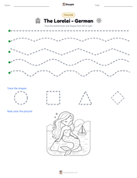 The Lorelei - German printable worksheet preview
