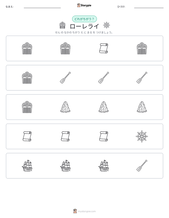 異なるものを見つけよう