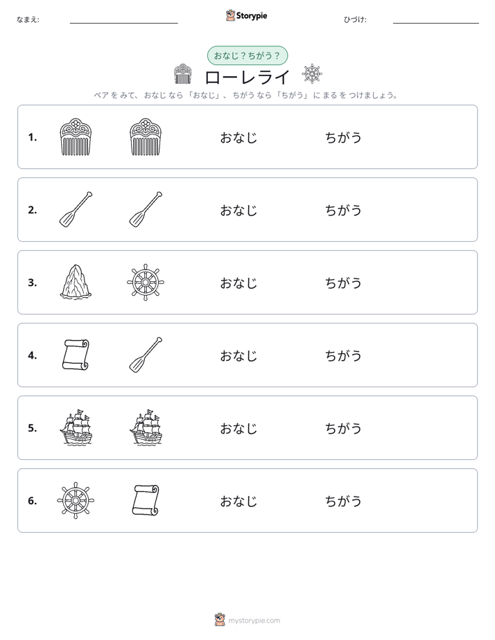 同じか違うか
