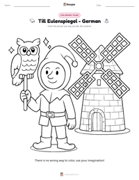 Till Eulenspiegel - German printable worksheet preview