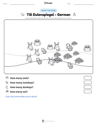 Till Eulenspiegel - German printable worksheet preview