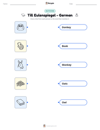 Till Eulenspiegel - German printable worksheet preview