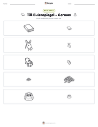 Till Eulenspiegel - German printable worksheet preview