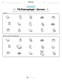 Till Eulenspiegel - German printable worksheet preview