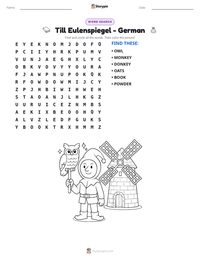 Till Eulenspiegel - German printable worksheet preview