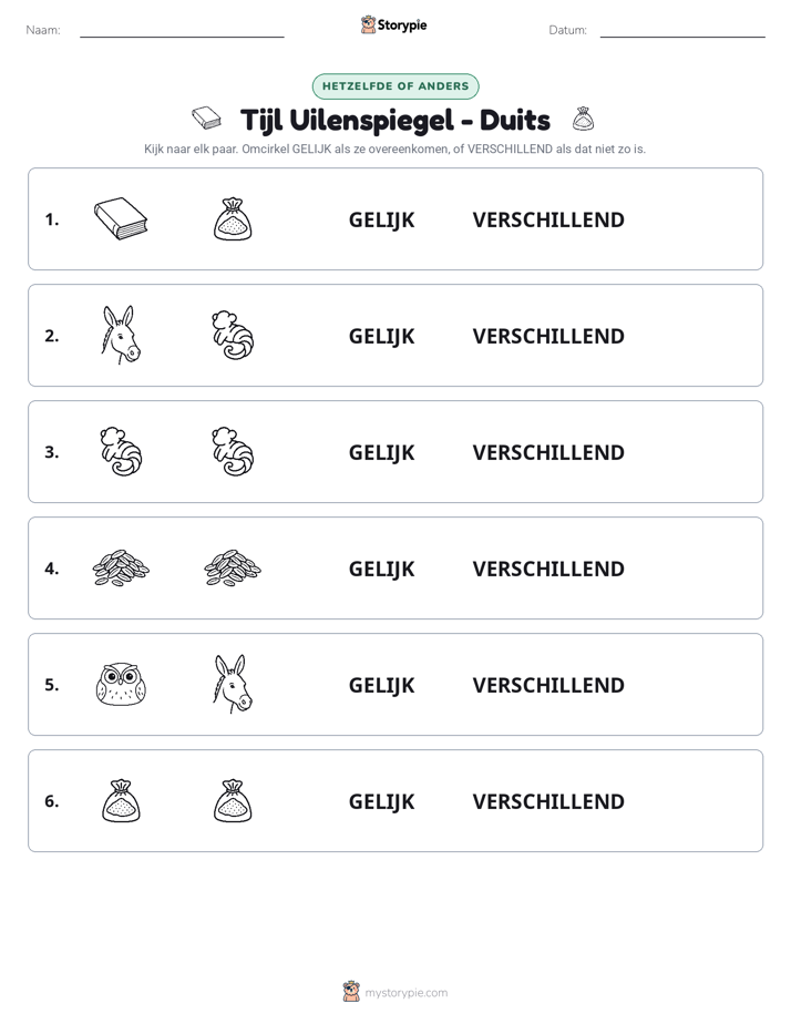 Zelfde of Verschillend