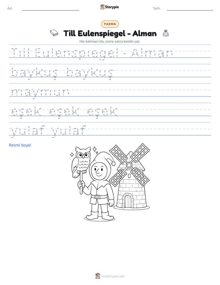 Yazma Pratiği