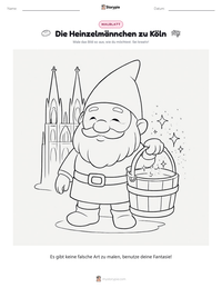 Die Heinzelmännchen zu Köln druckbare Arbeitsblatt Vorschau