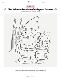 The Heinzelmännchen of Cologne - German printable worksheet preview