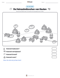 De Heinzelmännchen van Keulen afdrukbare werkblad voorbeeld