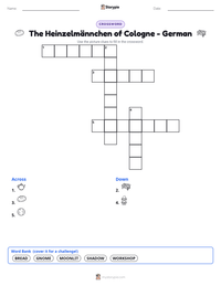 The Heinzelmännchen of Cologne - German printable worksheet preview