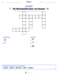 De Heinzelmännchen van Keulen afdrukbare werkblad voorbeeld