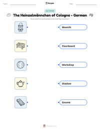 The Heinzelmännchen of Cologne - German printable worksheet preview